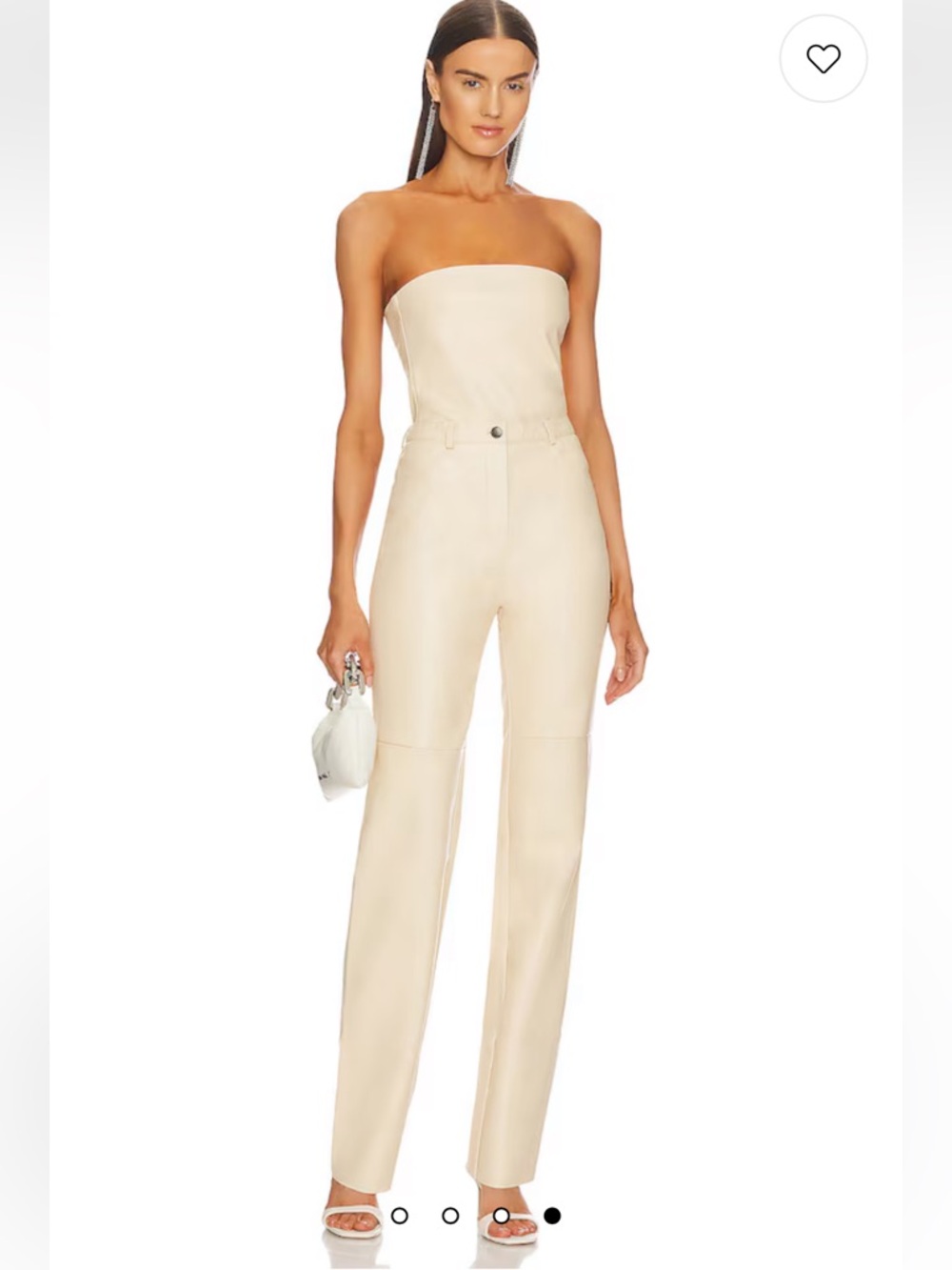 NEW Cultnaked Killa Vanilla Bandeau Trouser Beige Size S Set Faux‎